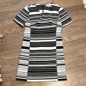 Hutch Black and White Striped Mini Dress